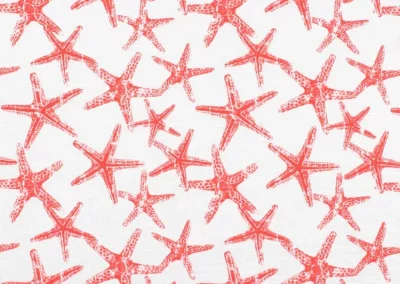 coral starfish fabric