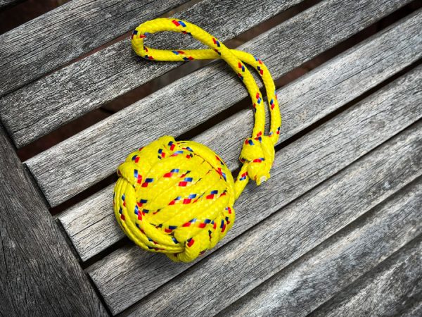 yellow monkey fist knot