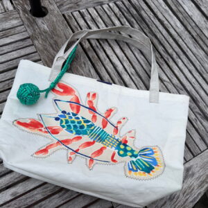 Lobster Sailcloth Tote Bag